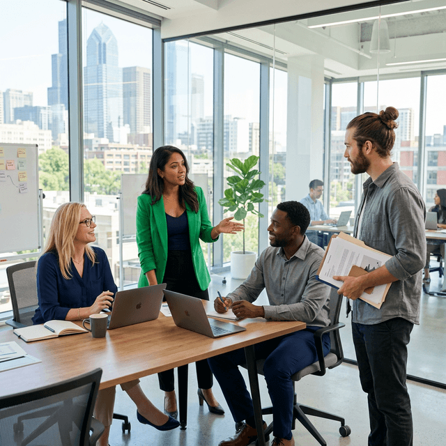 Office Team Discussion